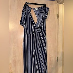 Monteau Stripped Jumpsuit